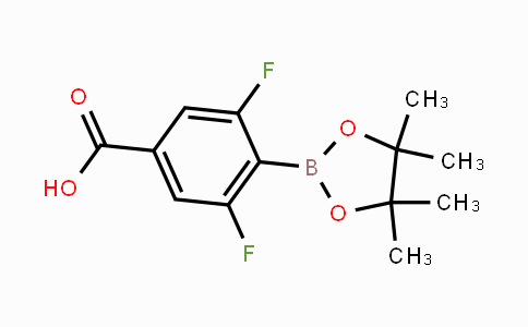 CAS No. 1031857-96-1, 4-Carboxy-2,6-difluorophenylboronic acid pinacol ester