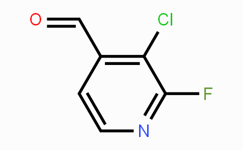 CAS No. 1149587-02-9, 3-Chloro-2-fluoropyridine-4-carboxaldehyde