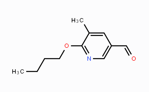 CAS No. 1310416-56-8, 2-Butoxy-3-methylpyridine-5-carboxaldehyde