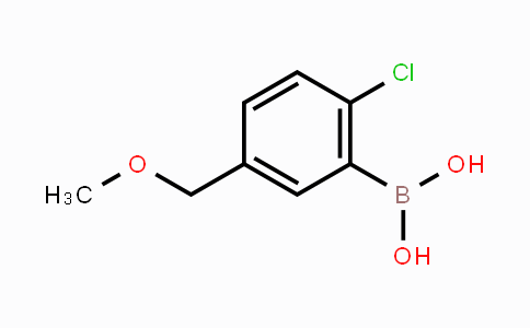 CAS No. 1451392-23-6, 2-Chloro-5-methoxymethylphenylboronic acid