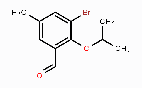 CAS No. 1782569-17-8, 3-Bromo-5-methyl-2-(1-methylethoxy)benzaldehyde
