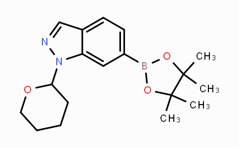 CAS No. 1158680-98-8, 1-(Tetrahydro-pyran-2-yl)-6-(4,4,5,5-tetramethyl-[1,3,2]dioxaborolan-2-yl)-1H-indazole
