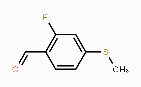 CAS No. 1289084-81-6, 2-Fluoro-4-(methylthio)benzaldehyde