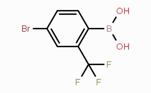 CAS No. 1394346-22-5, 4-Bromo-2-(trifluoromethyl)phenylboronic acid