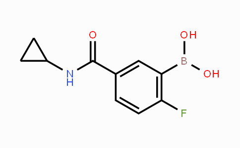 CAS No. 874289-54-0, 5-(Cyclopropylcarbamoyl)-2-fluorophenylboronic acid