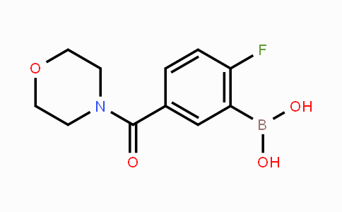 CAS No. 1072951-41-7, 2-Fluoro-5-(morpholine-4-carbonyl)phenylboronic acid