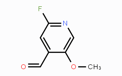 CAS No. 1227595-94-9, 2-Fluoro-5-methoxypyridine-4-carboxaldehyde