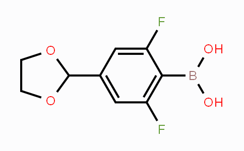 CAS No. 1072946-41-8, 4-(1,3-Dioxolan-2-yl)-2,6-difluorophenylboronic acid