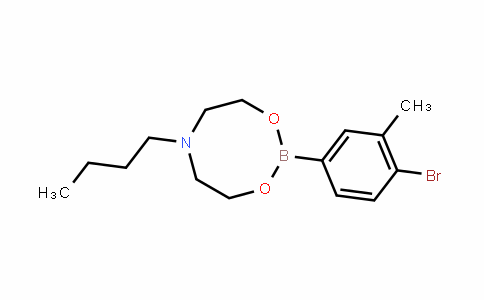 CAS No. 1451391-62-0, 4-Bromo-3-methylphenylboronic acid N-butyldiethanolamine ester