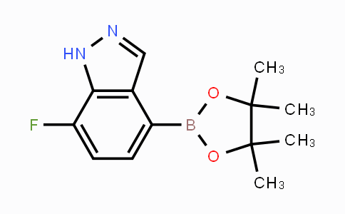 CAS No. 1186334-64-4, 7-Fluoro-1H-indazole-4-boronic acid pinacol ester