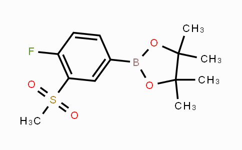 CAS No. 1203655-90-6, 4-Fluoro-3-(methylsulfonyl)phenylboronic acid pinacol ester
