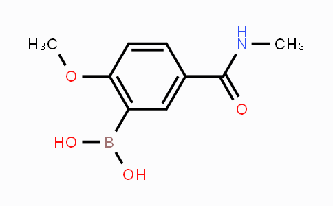 CAS No. 1137339-95-7, 2-Methoxy-5-(methylaminocarbonyl)phenylboronic acid