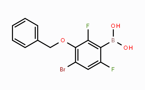 CAS No. 1451393-14-8, 3-Benzyloxy-4-bromo-2,6-difluorophenylboronic acid