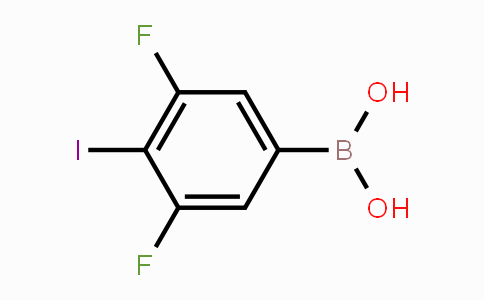 CAS No. 1257793-03-5, 3,5-Difluoro-4-iodophenylboronic acid