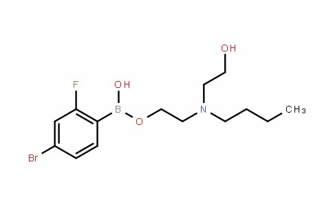 CAS No. 1451391-63-1, (4-bromo-2-fluorophenyl)-[2-[butyl(2-hydroxyethyl)amino]ethoxy]borinic acid