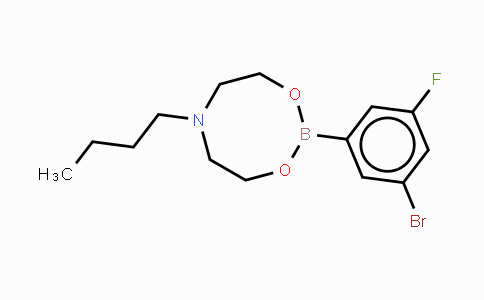 CAS No. 1190989-06-0, 3-Bromo-5-fluorophenylboronic acid N-butyldiethanolamine ester