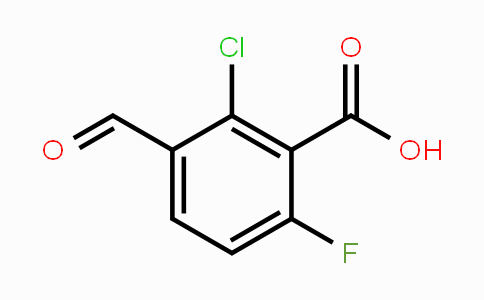CAS No. 1131605-23-6, 2-Chloro-6-fluoro-3-formylbenzoic acid