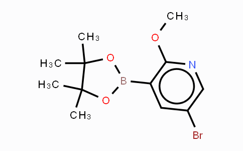 CAS No. 1073353-75-9, 5-Bromo-2-methoxypyridine-3-boronic acid, pinacol ester