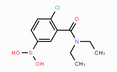 CAS No. 871332-68-2, 4-Chloro-3-(N,N-diethylcarbamoyl)phenylboronic acid