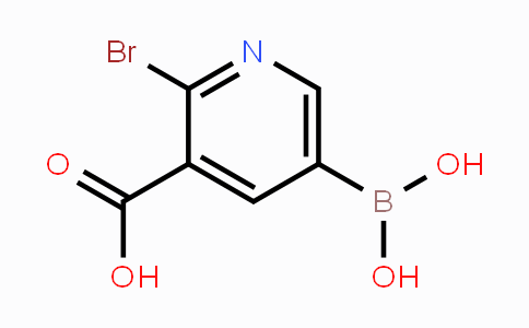 CAS No. 1451393-49-9, 2-Bromo-3-carboxypyridine-5-boronic acid