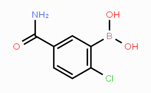 CAS No. 1150114-35-4, 5-Carbamoyl-2-chlorophenylboronic acid