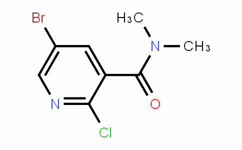 CAS No. 1188142-86-0, 5-Bromo-2-chloro-N,N-dimethyl-3-pyridinecarboxamide