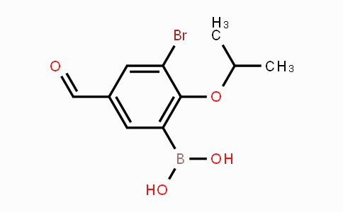 CAS No. 1072951-86-0, 3-Bromo-2-isopropoxy-5-formylphenylboronic acid