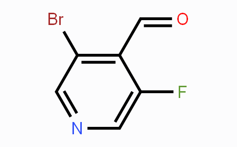 CAS No. 1227573-02-5, 3-Bromo-5-fluoropyridine-4-carboxaldehyde