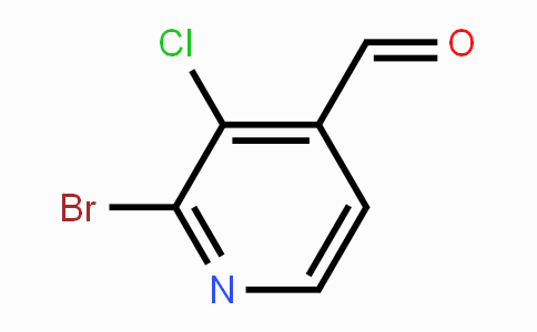 CAS No. 1224604-18-5, 2-Bromo-3-chloropyridine-4-carboxaldehyde