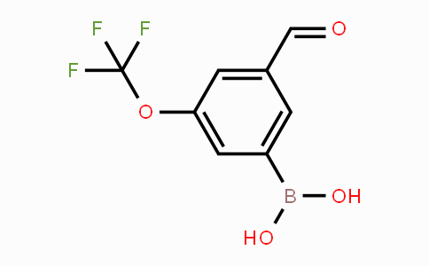 CAS No. 1451393-39-7, 3-Formyl-5-(trifluoromethoxy)phenylboronic acid
