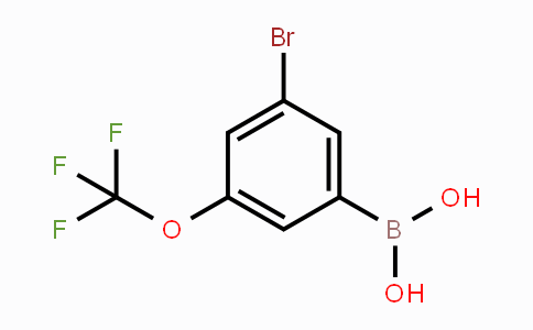 CAS No. 1072951-48-4, 3-Bromo-5-(trifluoromethoxy)phenylboronic acid