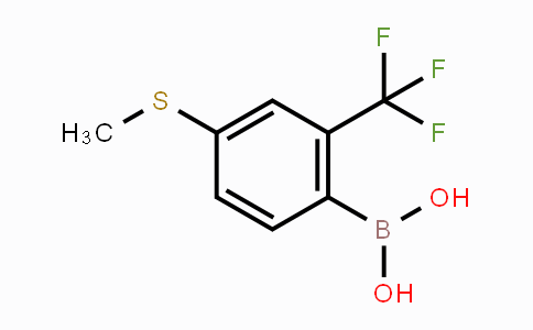 CAS No. 1072945-99-3, 4-(Methylthio)-2-(trifluoromethyl)phenylboronic acid