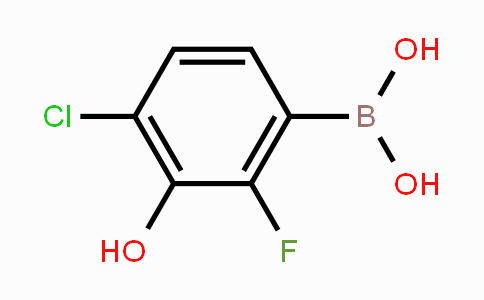 CAS No. 1451393-13-7, 4-Chloro-2-fluoro-3-hydroxyphenylboronic acid