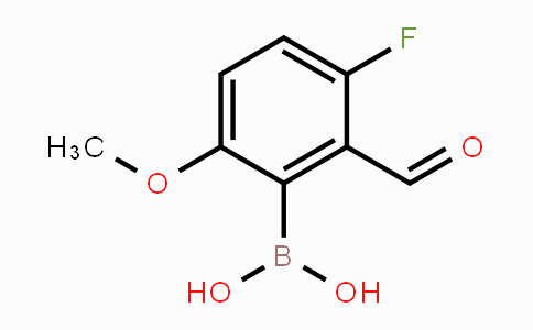CAS No. 1451392-14-5, 3-Fluoro-2-formyl-6-methoxyphenylboronic acid