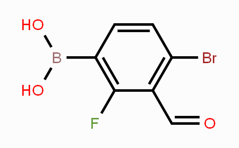 CAS No. 1451393-06-8, 4-Bromo-2-fluoro-3-formylphenylboronic acid