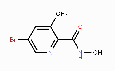1224604-11-8 | 5-Bromo-3-methyl-N-methylpyridine-2-carboxamide