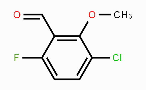 CAS No. 1646821-91-1, 3-Chloro-6-fluoro-2-methoxybenzaldehyde