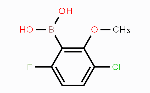 CAS No. 2121511-91-7, 3-Chloro-6-fluoro-2-methoxyphenylboronic acid