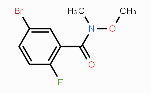 CAS No. 910912-20-8, 5-Bromo-2-fluoro-N-methoxy-N-methylbenzamide