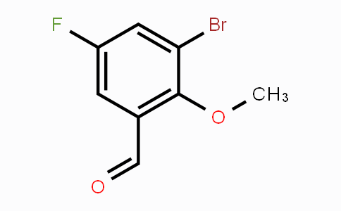 CAS No. 1009093-60-0, 3-Bromo-5-fluoro-2-methoxybenzaldehyde