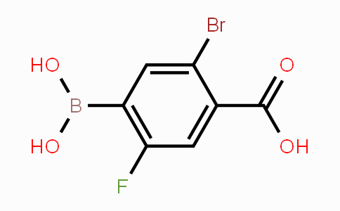 CAS No. 957034-89-8, 5-Bromo-4-carboxy-2-fluorophenylboronic acid