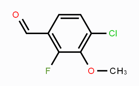 CAS No. 1002344-97-9, 4-Chloro-2-fluoro-3-methoxybenzaldehyde
