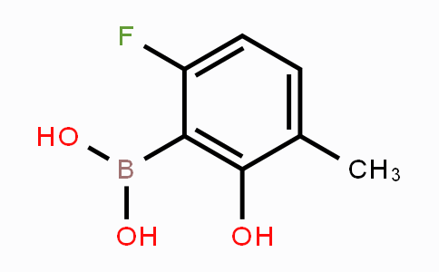 CAS No. 2121513-74-2, 6-Fluoro-2-hydroxy-3-methylphenylboronic acid