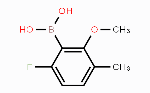 CAS No. 1451391-96-0, 6-Fluoro-2-methoxy-3-methylphenylboronic acid