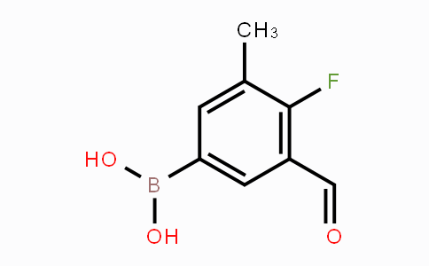 CAS No. 1310384-23-6, 4-Fluoro-3-formyl-5-methylphenylboronic acid