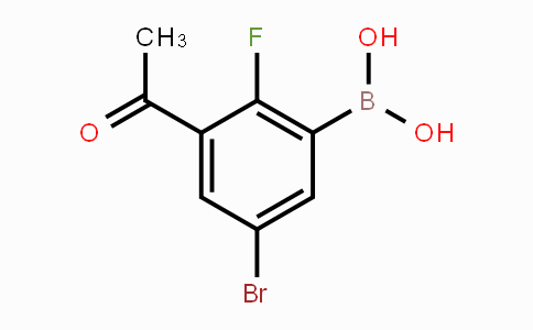 3-Acetyl-5-bromo-2-fluorophenylboronic acid