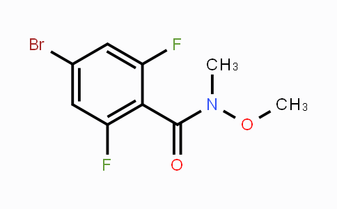 CAS No. 1449008-09-6, 4-Bromo-2,6-difluoro-N-methoxy-N-methylbenzamide