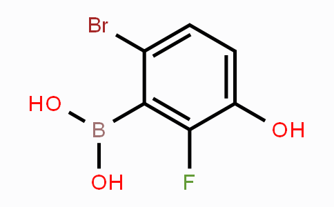CAS No. 1309980-99-1, 6-Bromo-2-fluoro-3-hydroxyphenylboronic acid