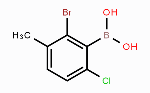 CAS No. 1309980-97-9, 2-Bromo-6-chloro-3-methylphenylboronic acid