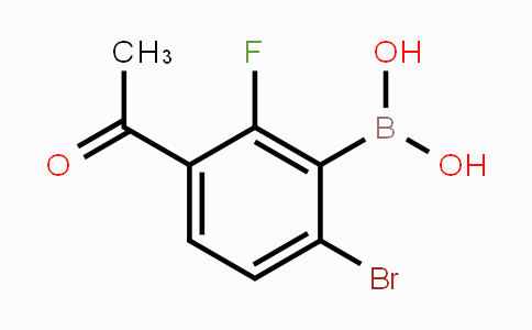 CAS No. 1451390-80-9, 3-Acetyl-6-bromo-2-fluorophenylboronic acid